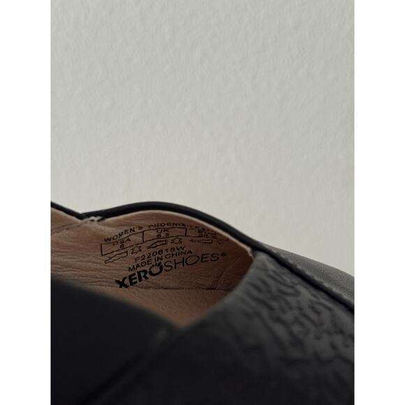Xero Shoes Women's Phoenix Black Leather Bare Foot Ballet Flats Minimalist 8 - Picture 10 of 10